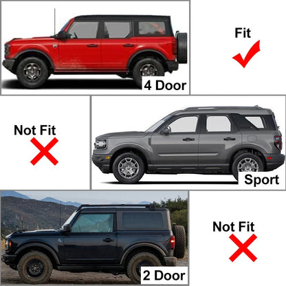 Pillar Post Trim Covers Set for Ford Bronco 4-Door (2021-2023)