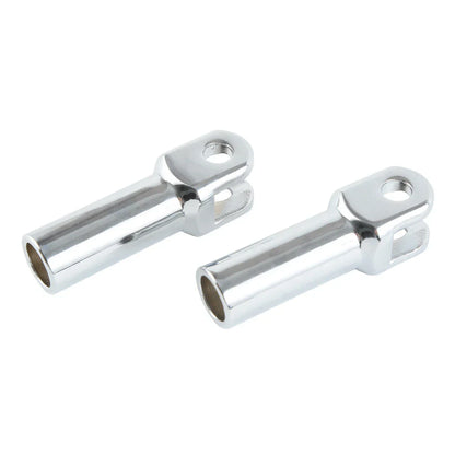Chrome Passenger Foot Pegs Mount Clevis Kit for Harley Softail Slim (2012-2017)