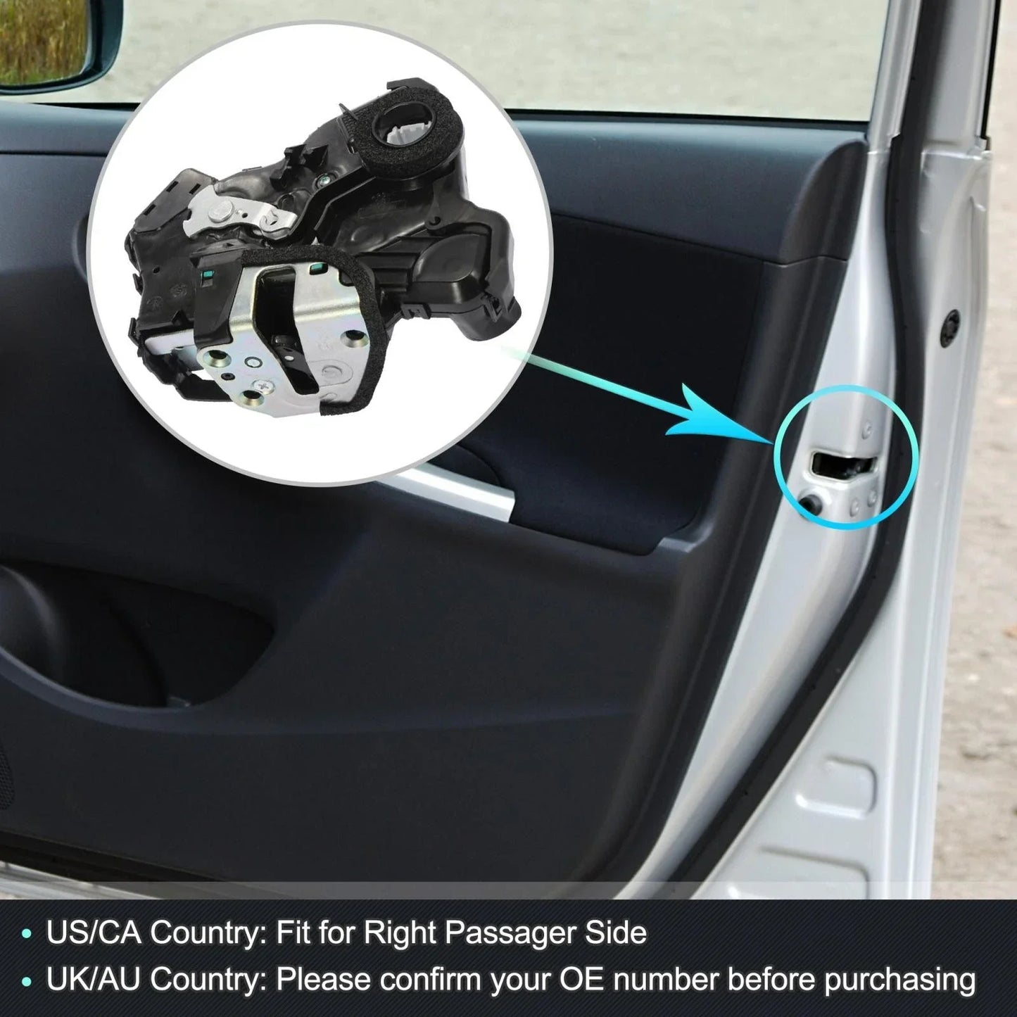 Front Right Door Lock Actuator Motor for Toyota 4Runner, Camry (2000-2023)