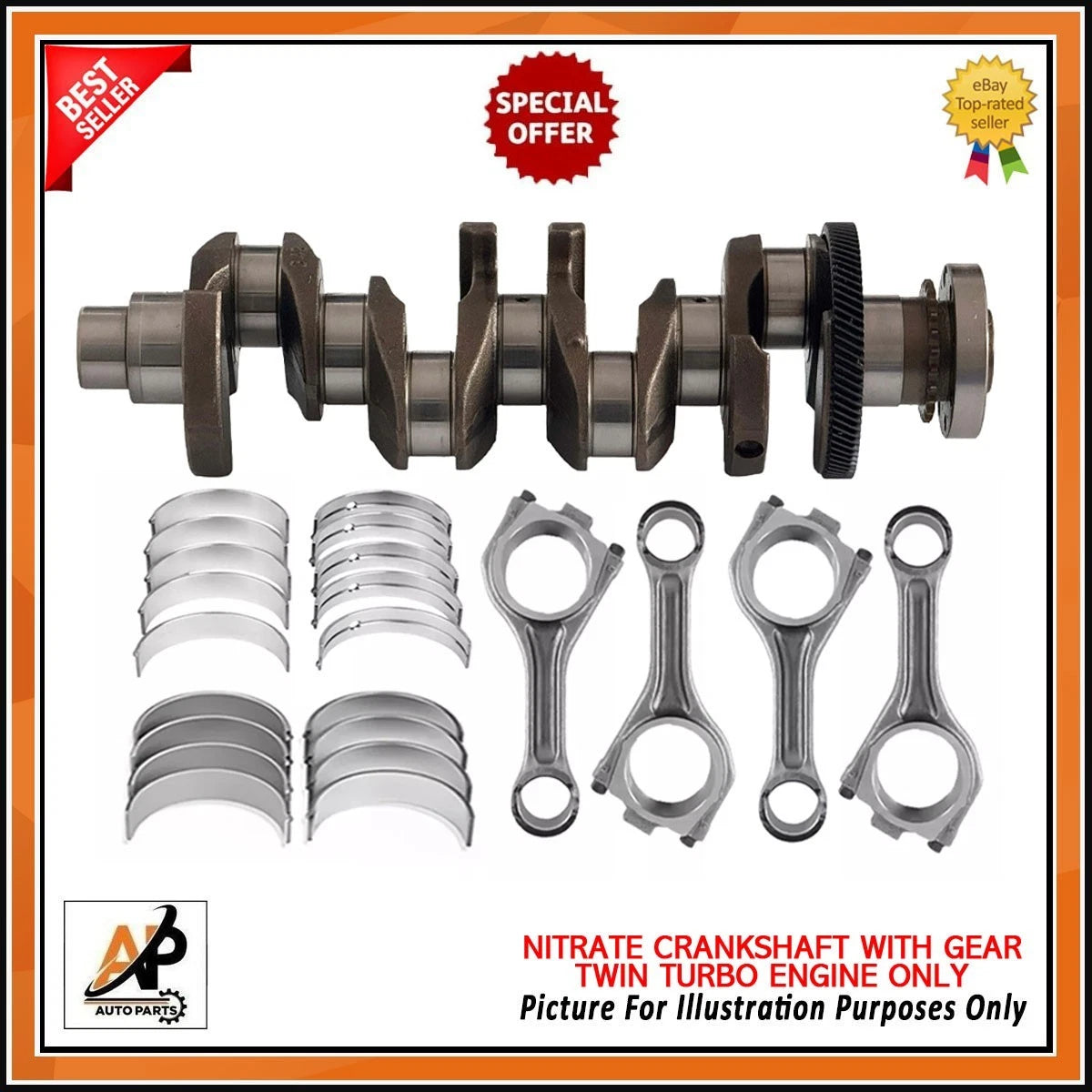 Crankshaft Gear Set with Engine Rebuild Kit for Jaguar Land Rover (2000–2010)