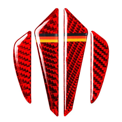 Carbon Fiber Red Universal Door Edge Guards Trim (Fits Most Vehicles)
