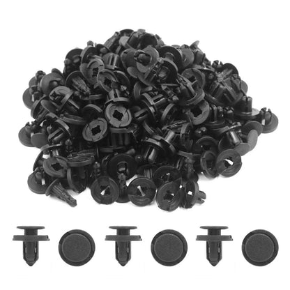 100 Pcs Black Plastic Splash Trim Fasteners for Honda