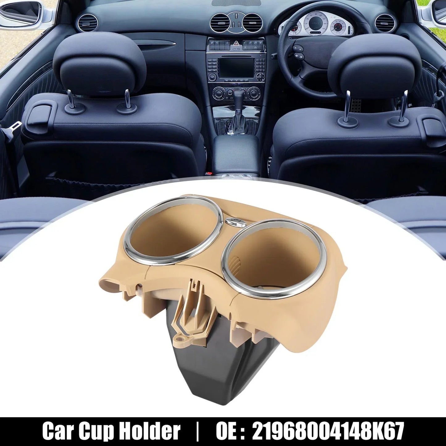 Beige Cup Holder Bracket for Mercedes CLS550 CLS63 AMG (2007-2011)