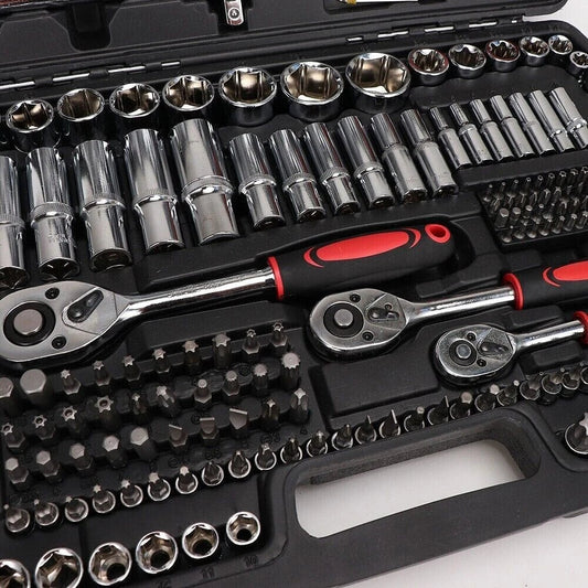 216 Piece Socket Set for Household Car 1/2" 1/4" 3/8"