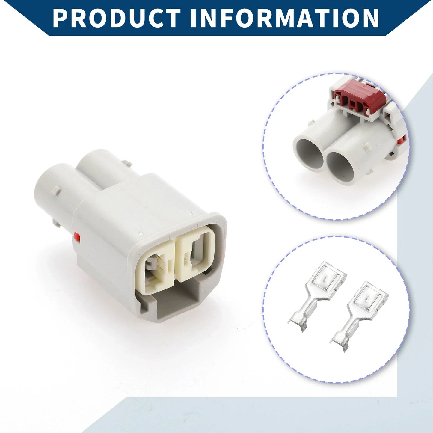 2 x Pin Power Steering Pump Connector Plug for Mercedes Benz