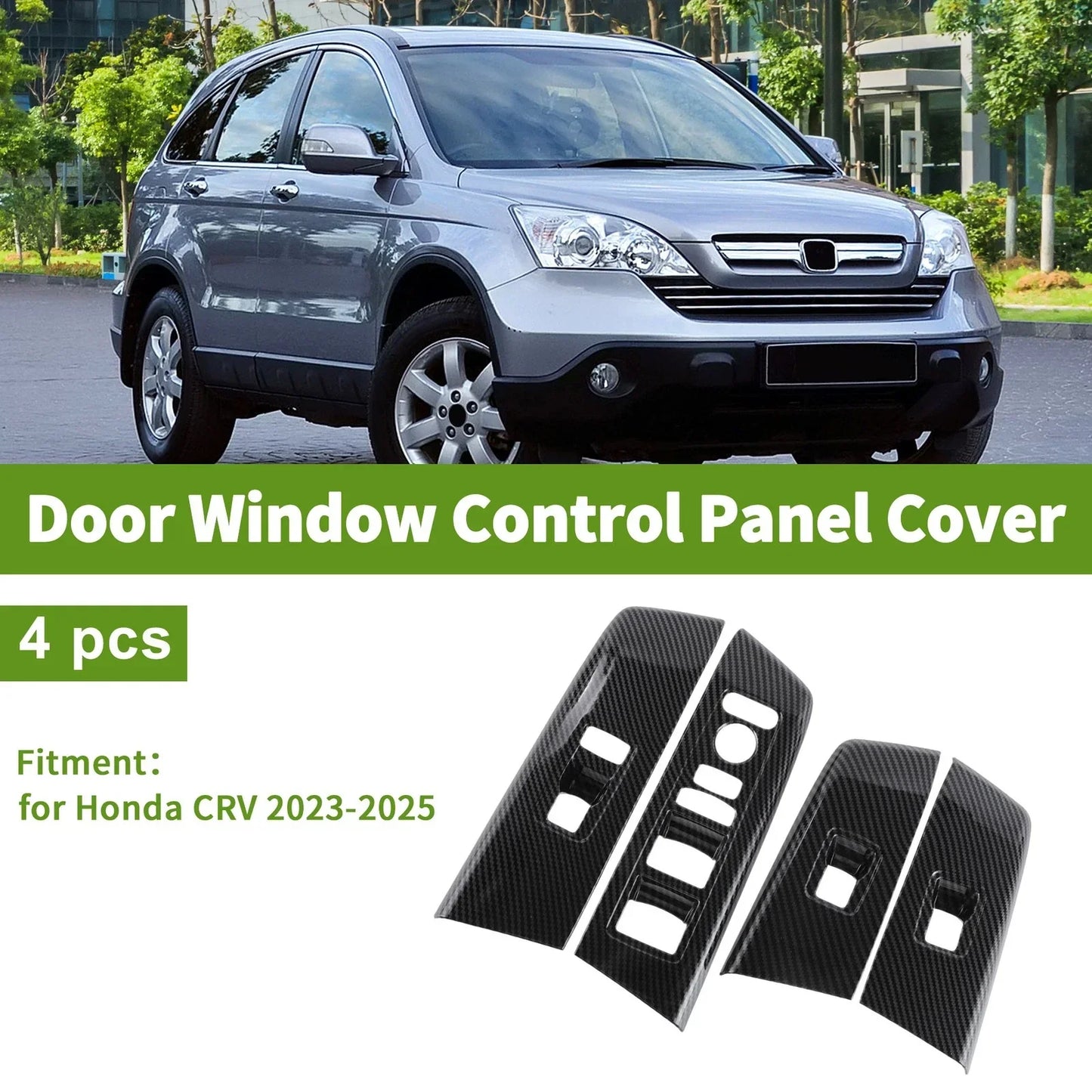 4 Pcs Window Switch Bezel Covers for Honda CR-V (2023-2025)