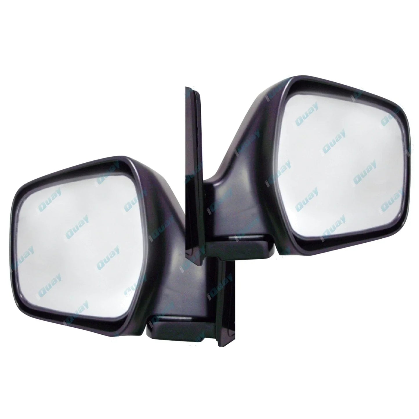 BLACK Electric Door Mirrors 2 x For Toyota Landcruiser 80 Series (1990-1998)