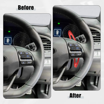 Steering Wheel Paddle Set for Hyundai Elantra Sport (2017-2019) Aluminum Red