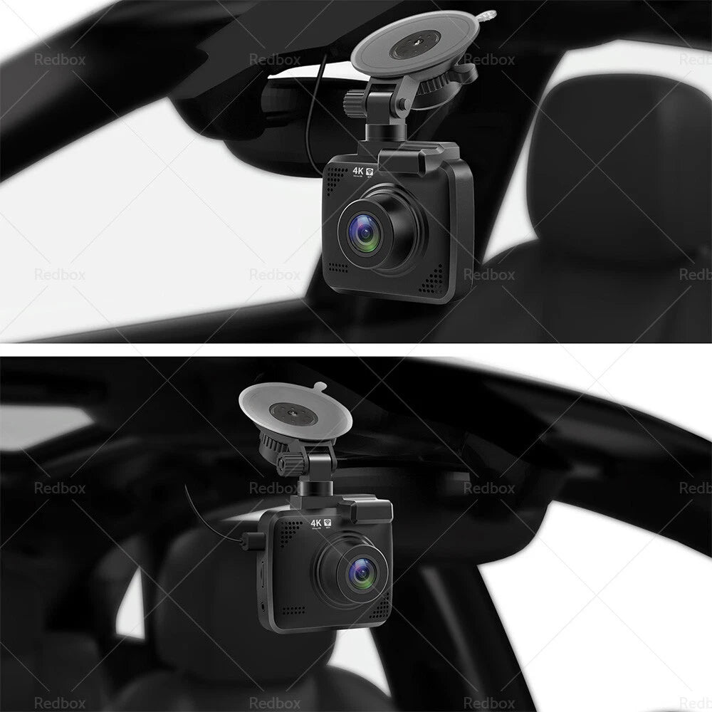 4K UHD 2160P Dash Camera with WiFi & GPS for Car - 170° WDR Night Vision