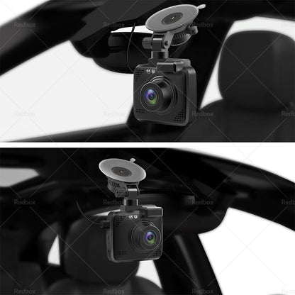4K UHD 2160P Dash Camera with WiFi & GPS for Car - 170° WDR Night Vision