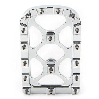 CNC Chrome MX Style Large Brake Pedal Pad Cover for Harley Electra Glide, Softail