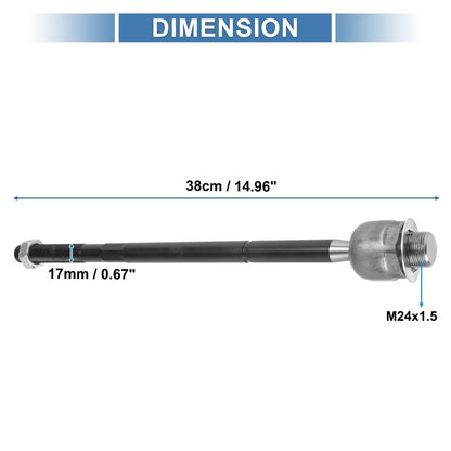 2 x Front Inner Tie Rod End Links for Dodge Ram 1500 (2006-2010)