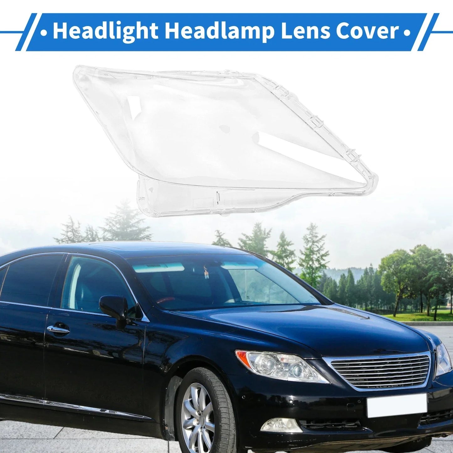 Car Front Right Headlight Lens Cover for Lexus LX570 (2007-2012)