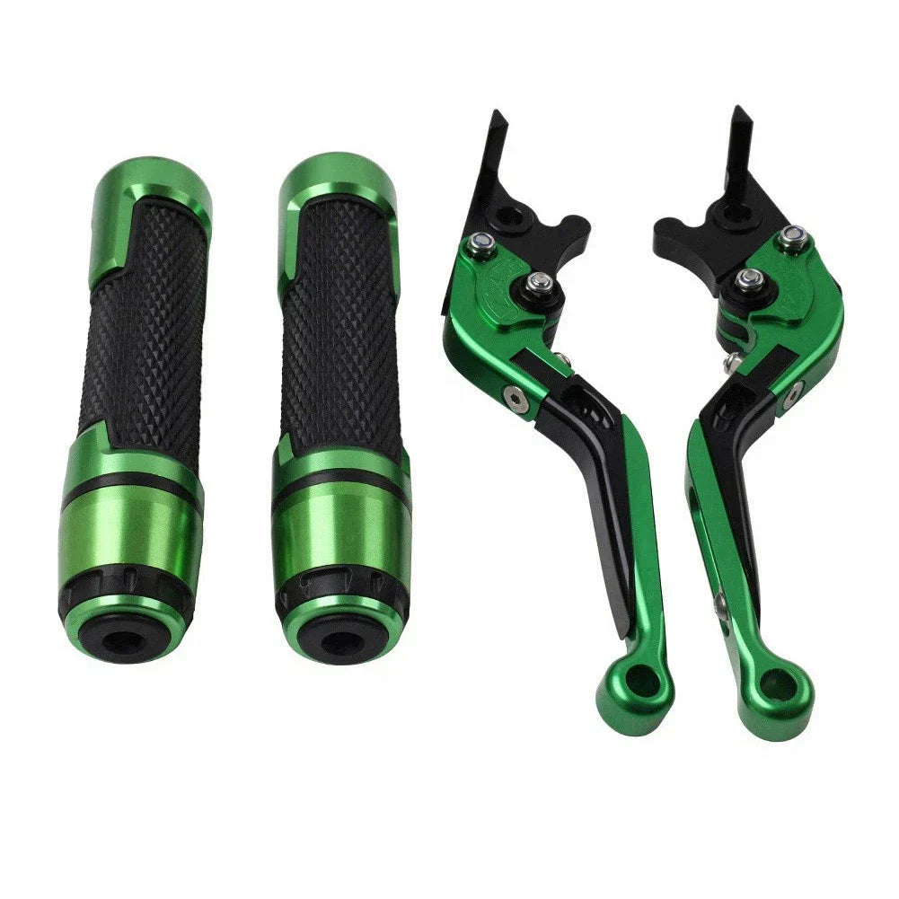 Folding Extendable Brake Clutch Levers & Handlebar Grips for Suzuki GSX-S750