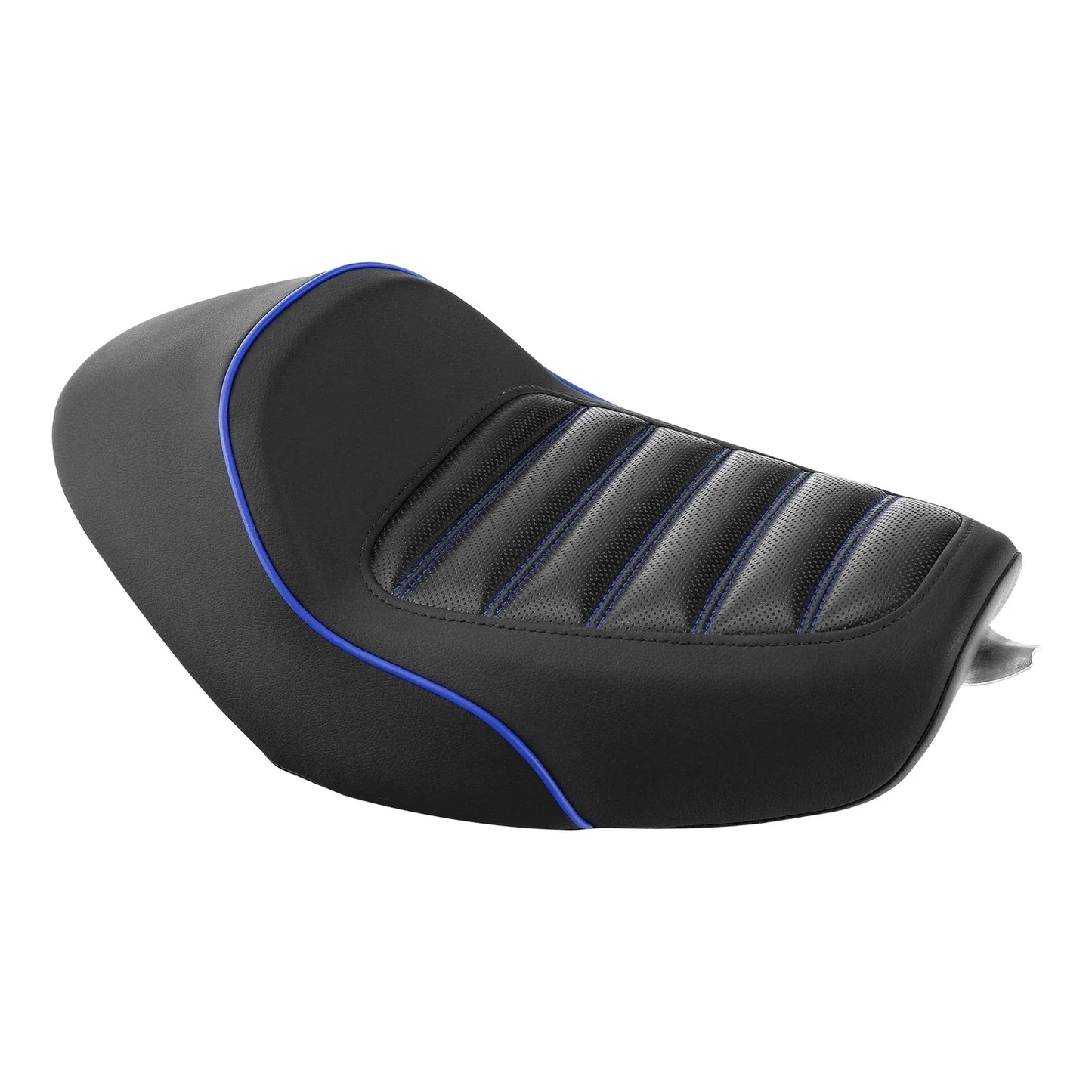 Black Blue Front Solo Driver Seat for Harley Sportster XL883 1200 (2010-2022)