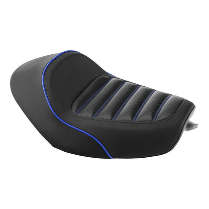 Black Blue Front Solo Driver Seat for Harley Sportster XL883 1200 (2010-2022)