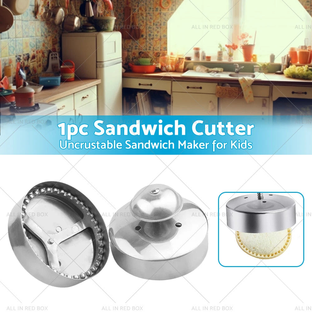 304 Stainless Steel Uncrustable Sandwich Cutter Sealer 3.5" for Kids