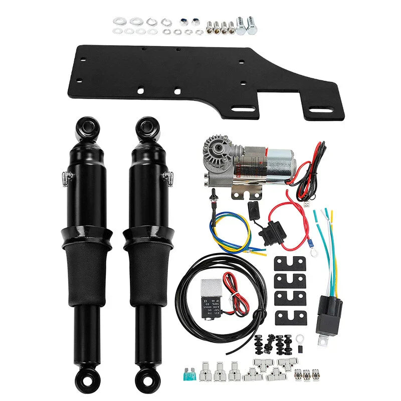 Front Air Ride Lowering Kit & Rear Suspension Harley Road Glide (2014-2025)