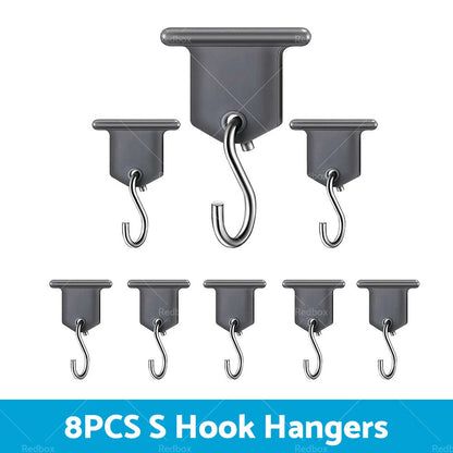 8 Pcs Stainless Steel Awing S Hook Hanger for Caravan Motorhome