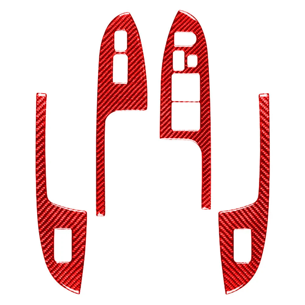 Carbon Fiber Window Lift Switch Cover Trim for Honda Accord (2003-2007)