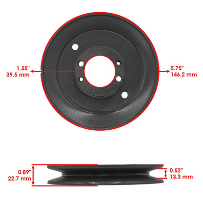 Deck Spindle Pulley Blade for Ferris 5901043 5901042 5901041 HW36B