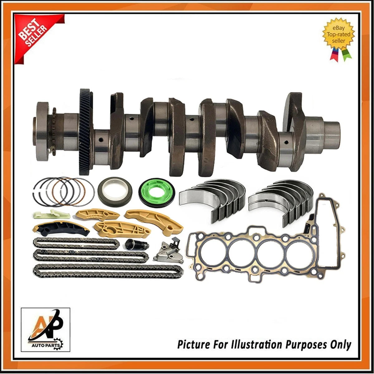 Crankshaft Engine Rebuild Kit for Jaguar XE 2.0 D 204DTA (2015–2019)