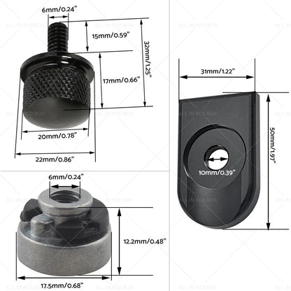 Seat Bolt Tab Screw Mount Cover for Harley 1996-2020