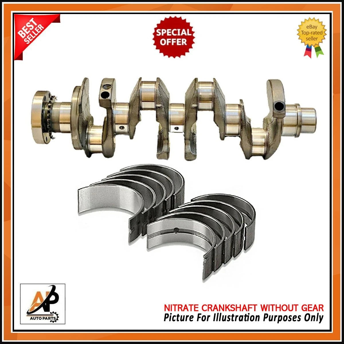 Crankshaft Bearings Kit OEM Replacement for Jaguar AJ200 204DTD (2017–2020)