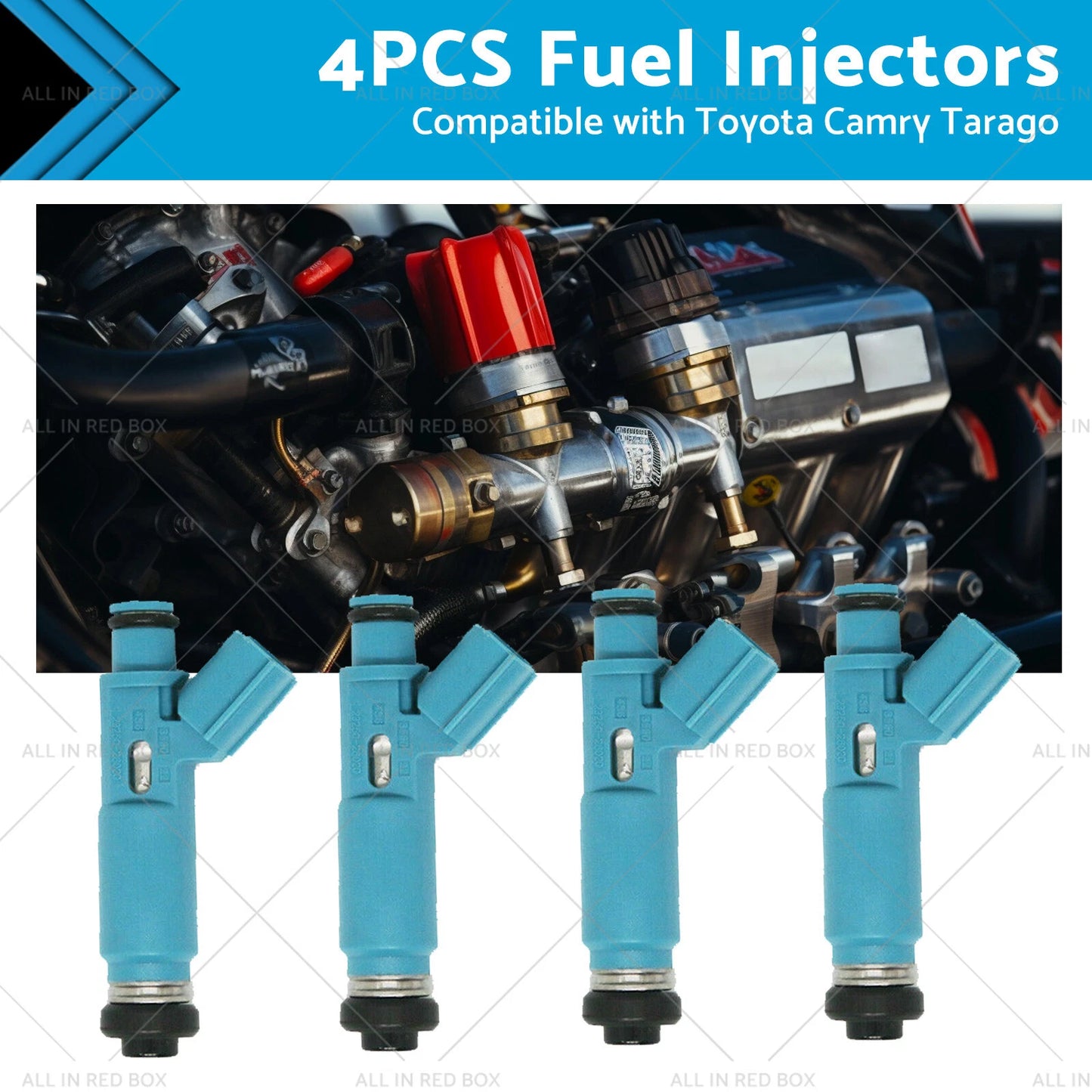 4 x Fuel Injectors for Toyota Camry, Tarago, Avensis, Verso (2000-2011)