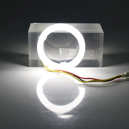 100MM White Amber Switchback LED Halo Rings for Car Headlight Retrofit