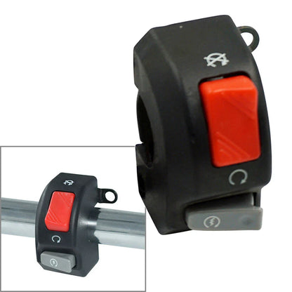 12V Motorcycle 7/8" Handlebar Headlight Fog Light Horn Switch