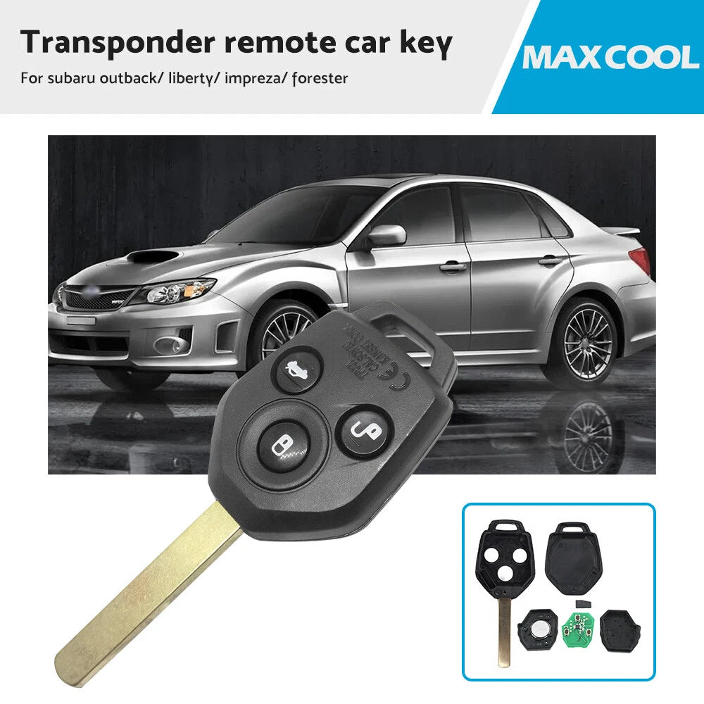 Transponder Remote Car Key for Subaru Outback, Liberty, Impreza, Forester