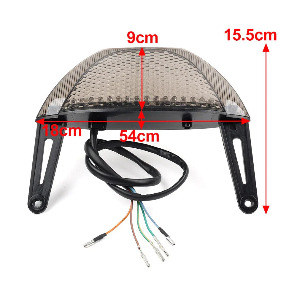 Red Rear Integrated Brake Turn Signal Taillight Lamp for Honda CBR600RR (07-12)