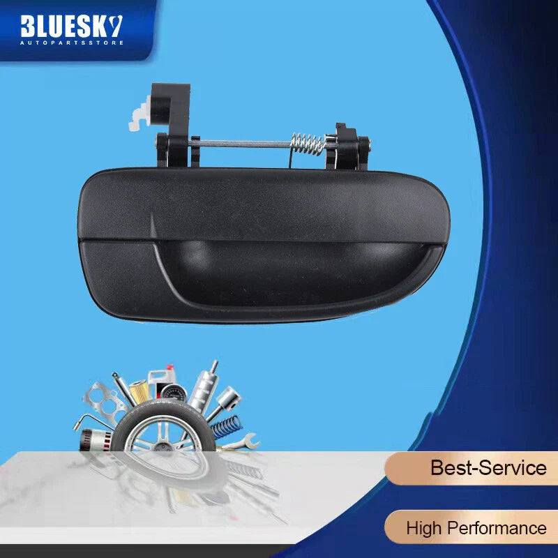 Black Rear Right Hand Outer Door Handle for Hyundai Accent (2000-2006)