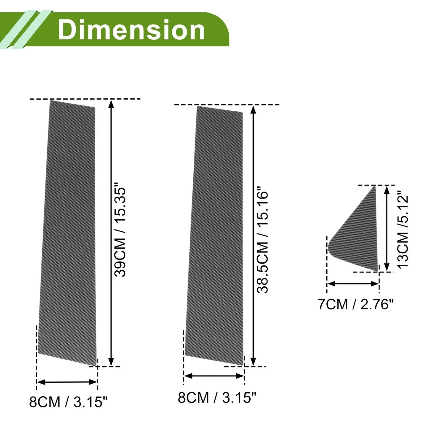 6 Pcs Carbon Fiber Window Trim for Chevy Trailblazer (2021-2024)