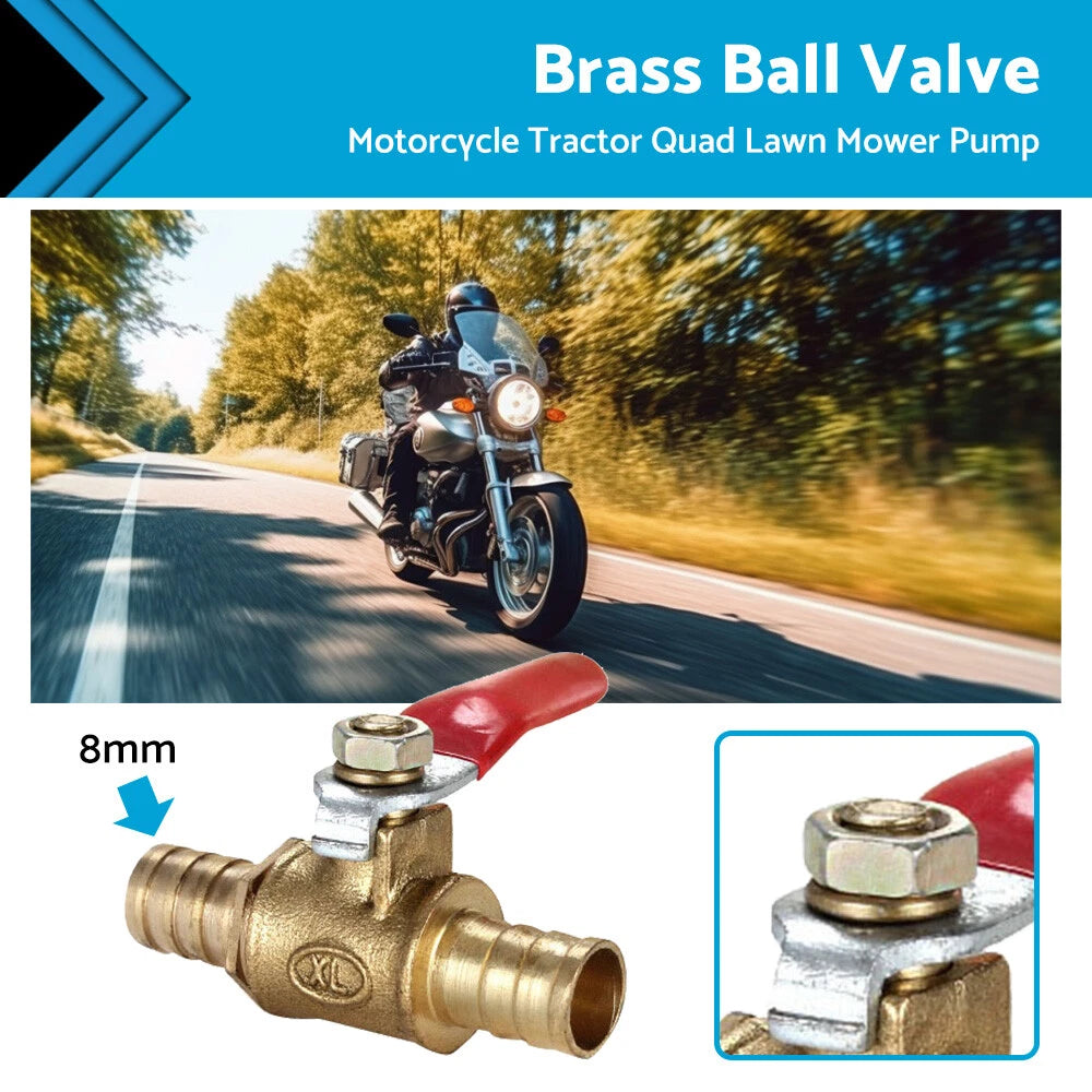 8mm 5/16" In-Line Fuel Tap for Motorcycle, Tractor, Quad, Lawn Mower