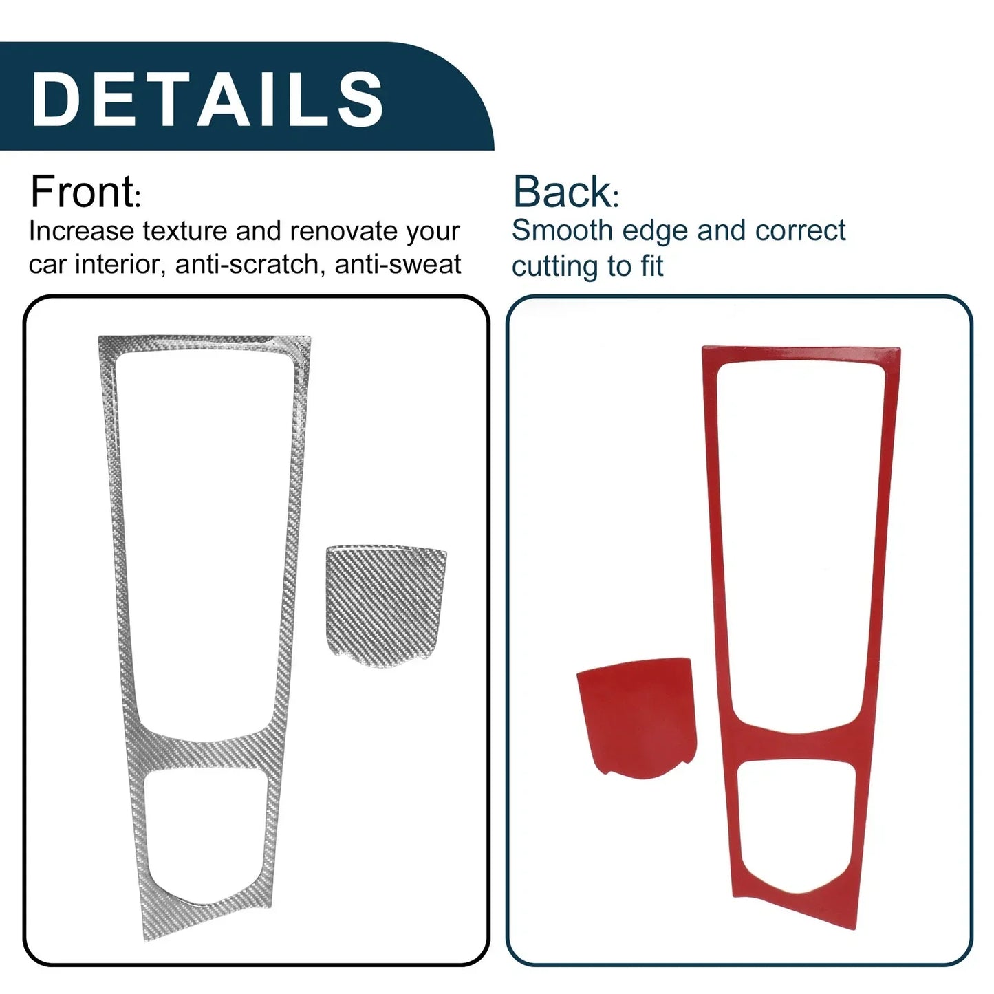 ABS Gear Shift Knob Cover Sticker for Porsche Panamera (2010-2016) 1 Set