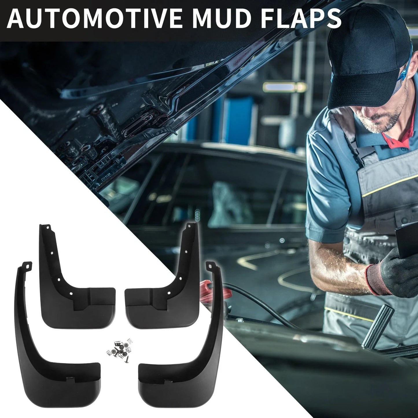 Front & Rear Mud Flap Splash Guards for Mercedes-Benz Vito W447 (2014-2023)