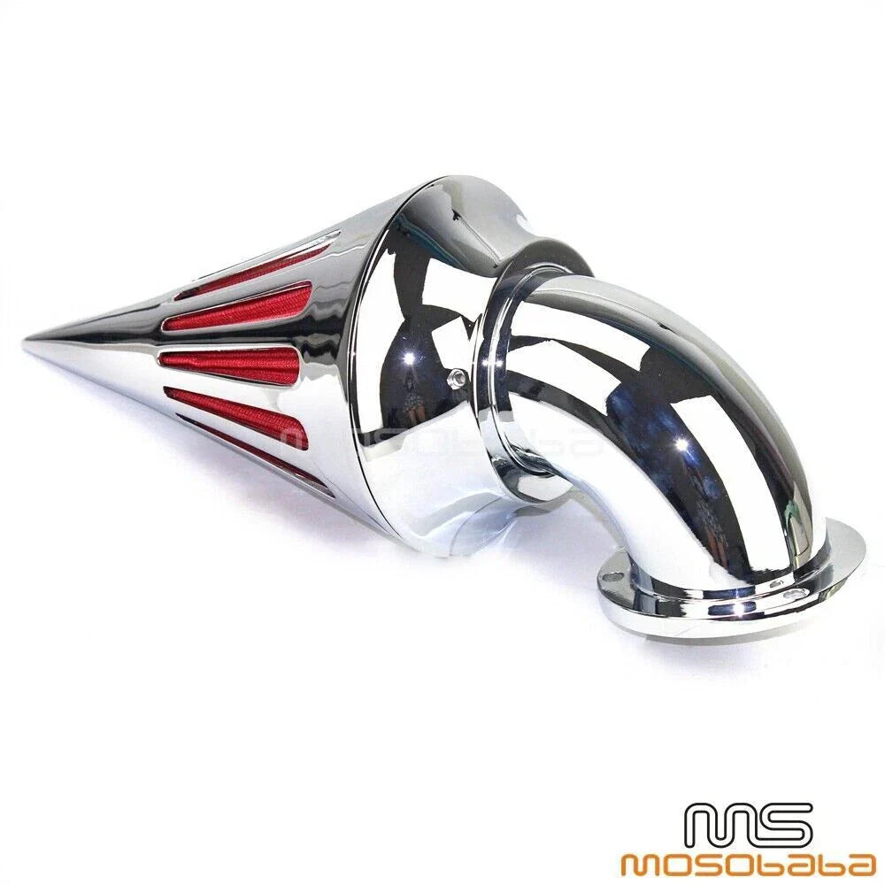 Chrome Spike Air Cleaner Intake Filter for Harley Softail Road King