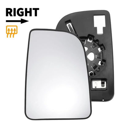 Right Upper White Mirror Glass w/ Back Heated for Mercedes Sprinter (2018-2023)