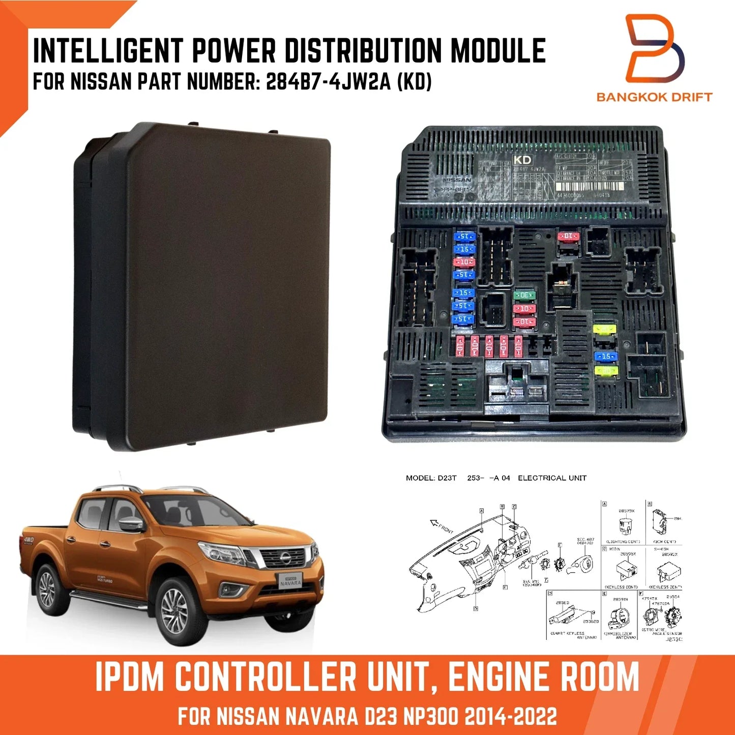 IPDM Module Controller Unit for Nissan Navara D23 NP300 STX (2015-2019)