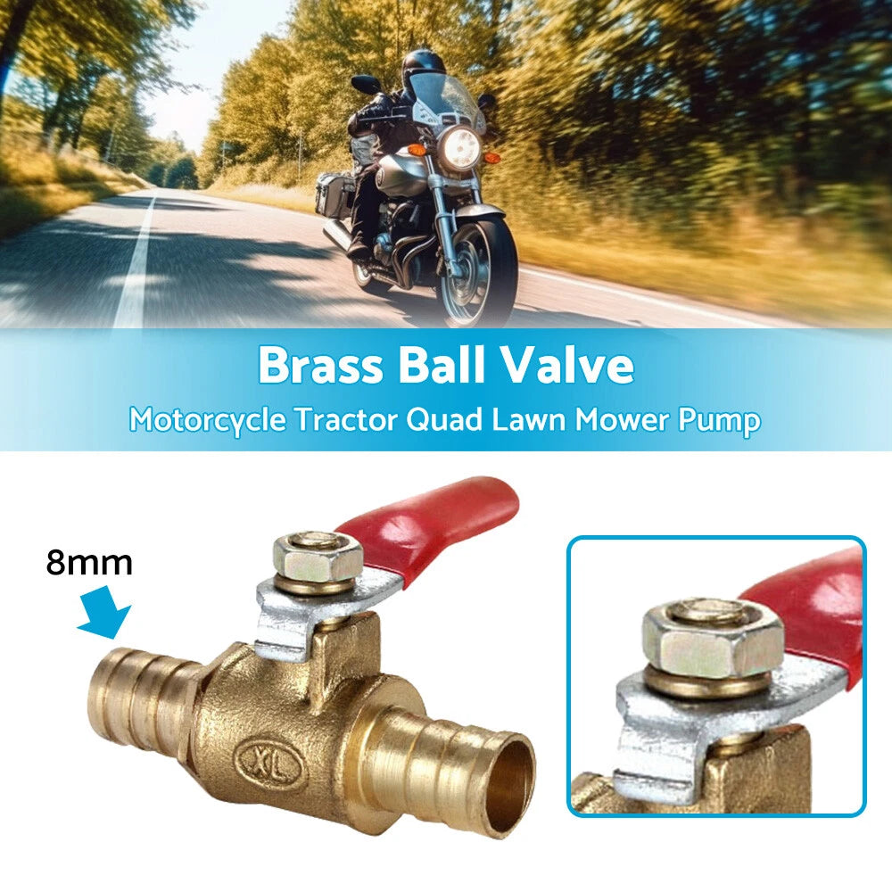8mm 5/16" In-Line Fuel Tap for Motorcycle, Tractor, Quad, Lawn Mower