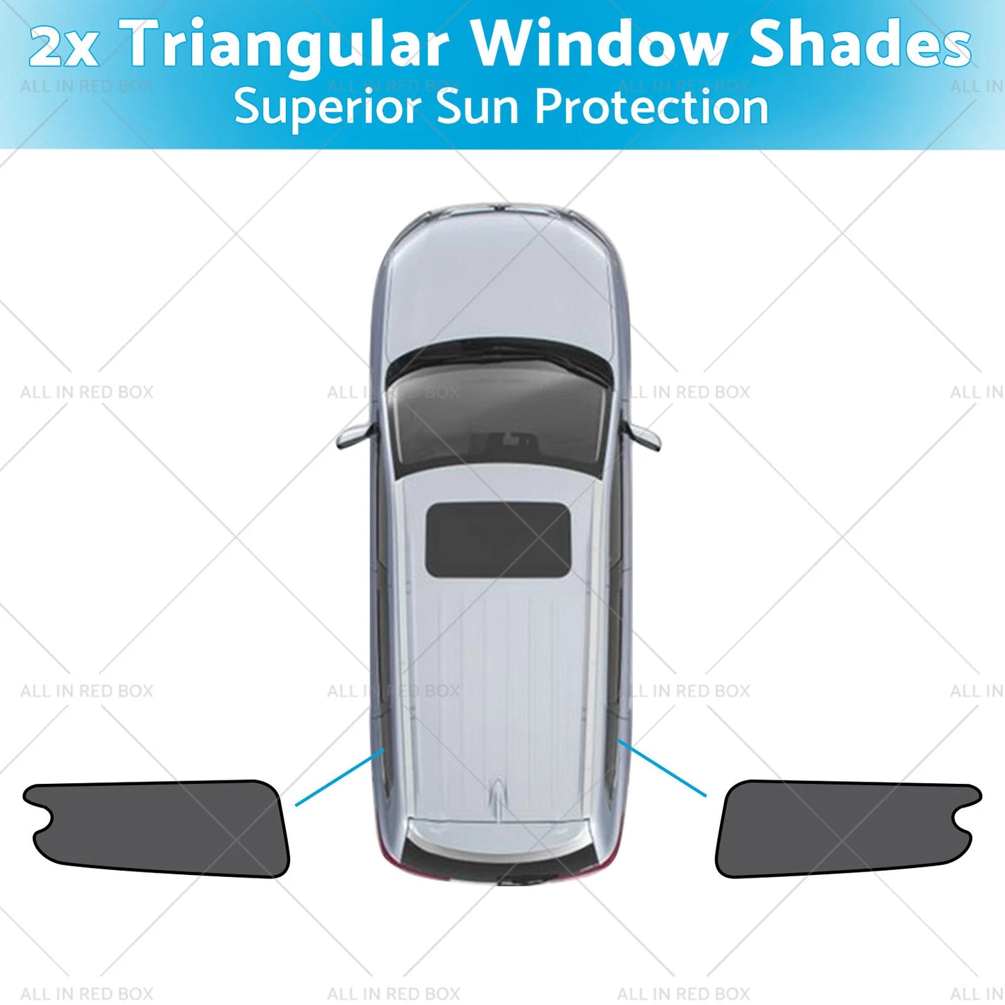 Triangular Window Shades for LDV G10 (2014-Present) UVB & UVA Protection