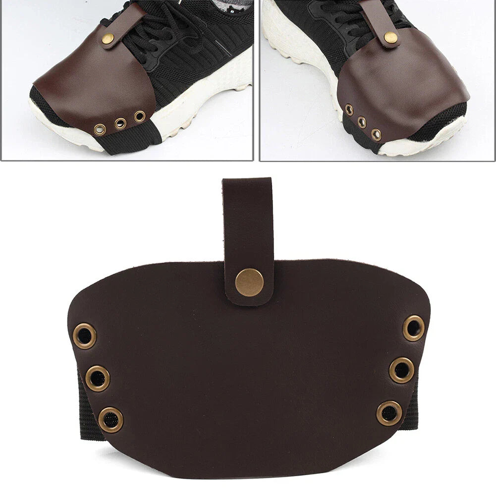 Leather Shifter Cover Boot Protector for Motorcycle - Brown