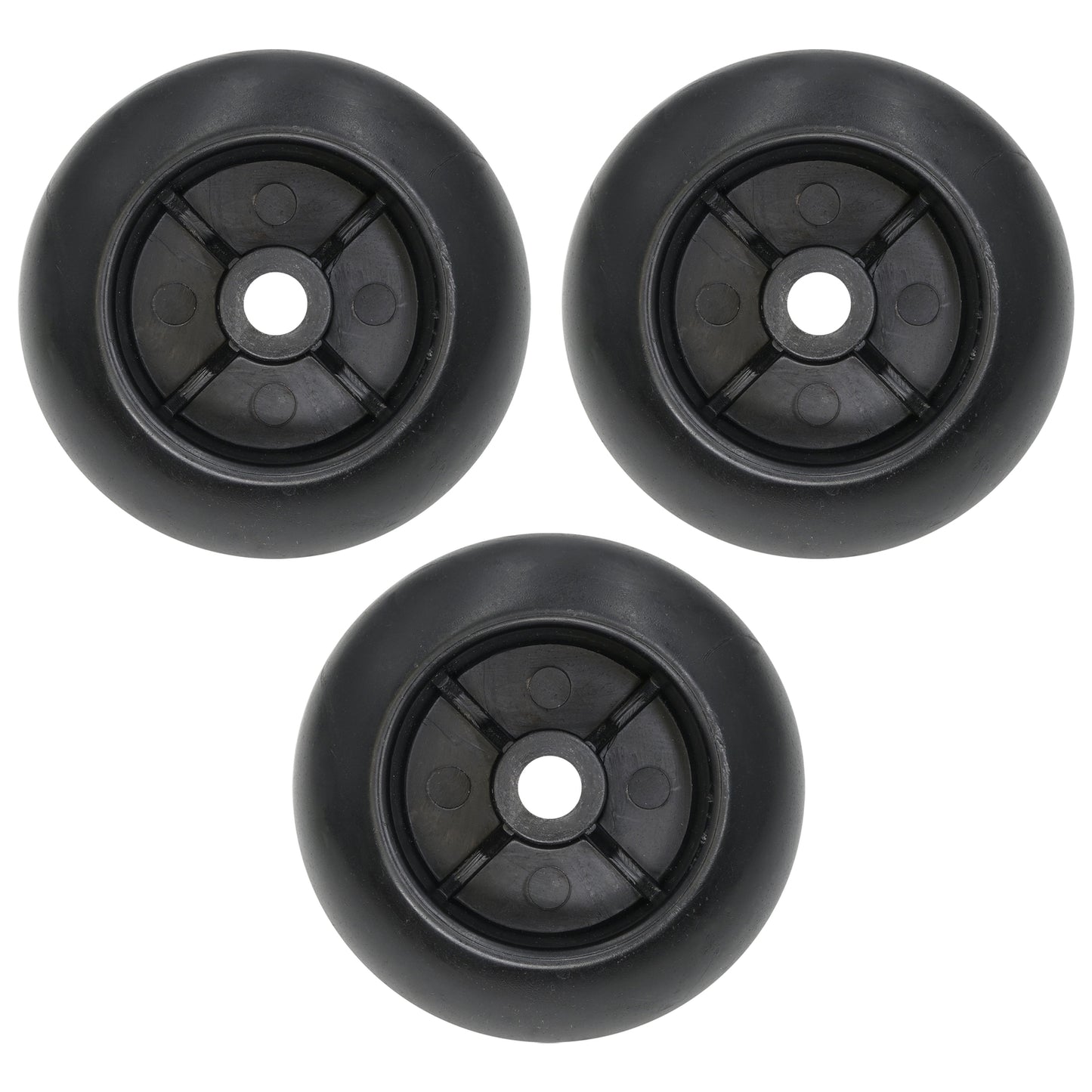 Anti-Scalp Roller Deck Wheel with Bolt Replacement for Hustler Mower (788166P) (1980–1990)