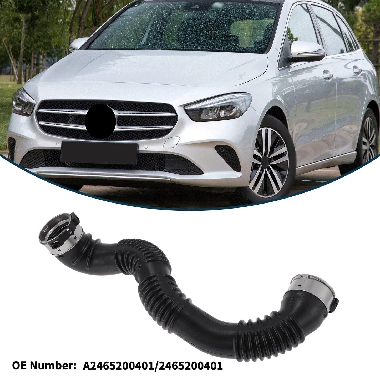 Radiator Hose for Mercedes-Benz B-Klasse W246 (2011-2019) Rubber Coolant Pipe