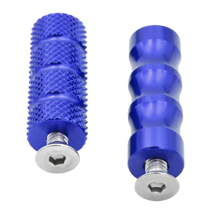 6mm Foot Peg Gear Shift Brake Lever Toe Peg Pedal for Universal Motorcycle Blue