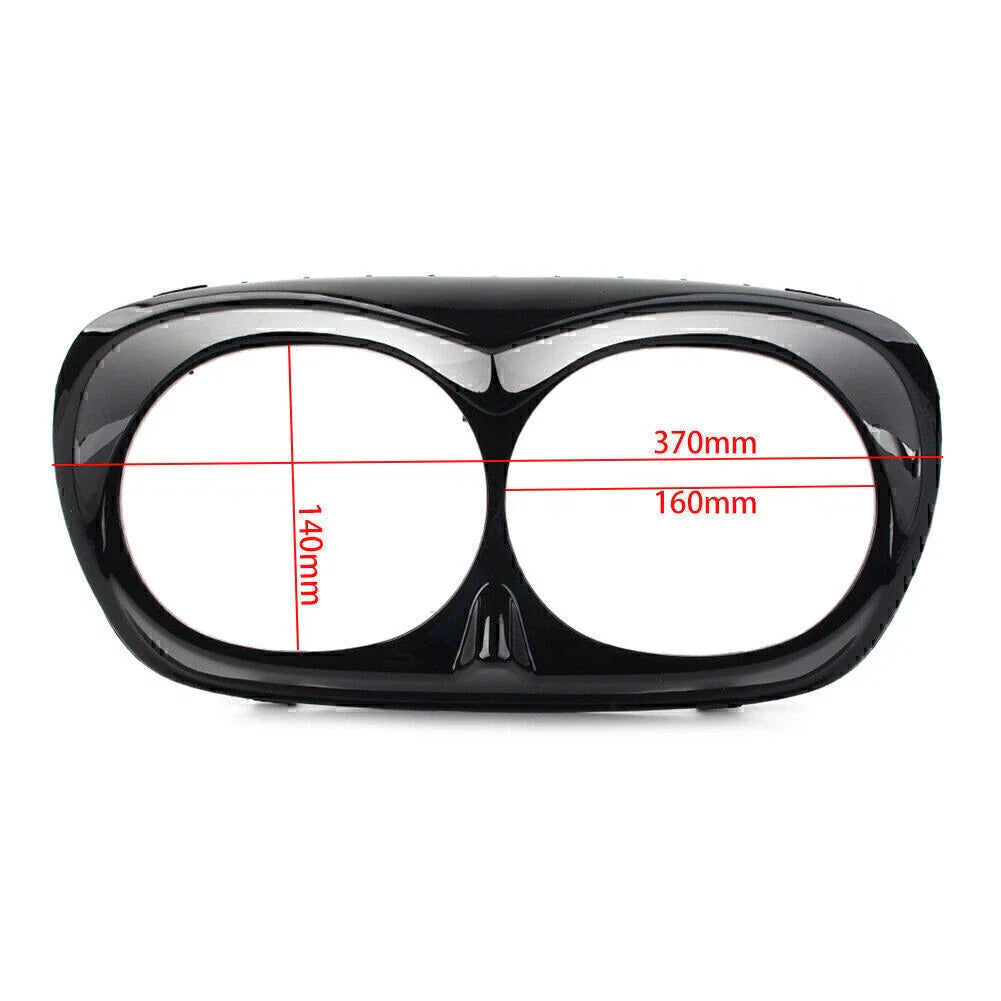 Black Headlight Bezel Scowl Outer Fairing for Harley Road Glide (1998-2013)
