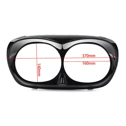 Black Headlight Bezel Scowl Outer Fairing for Harley Road Glide (1998-2013)