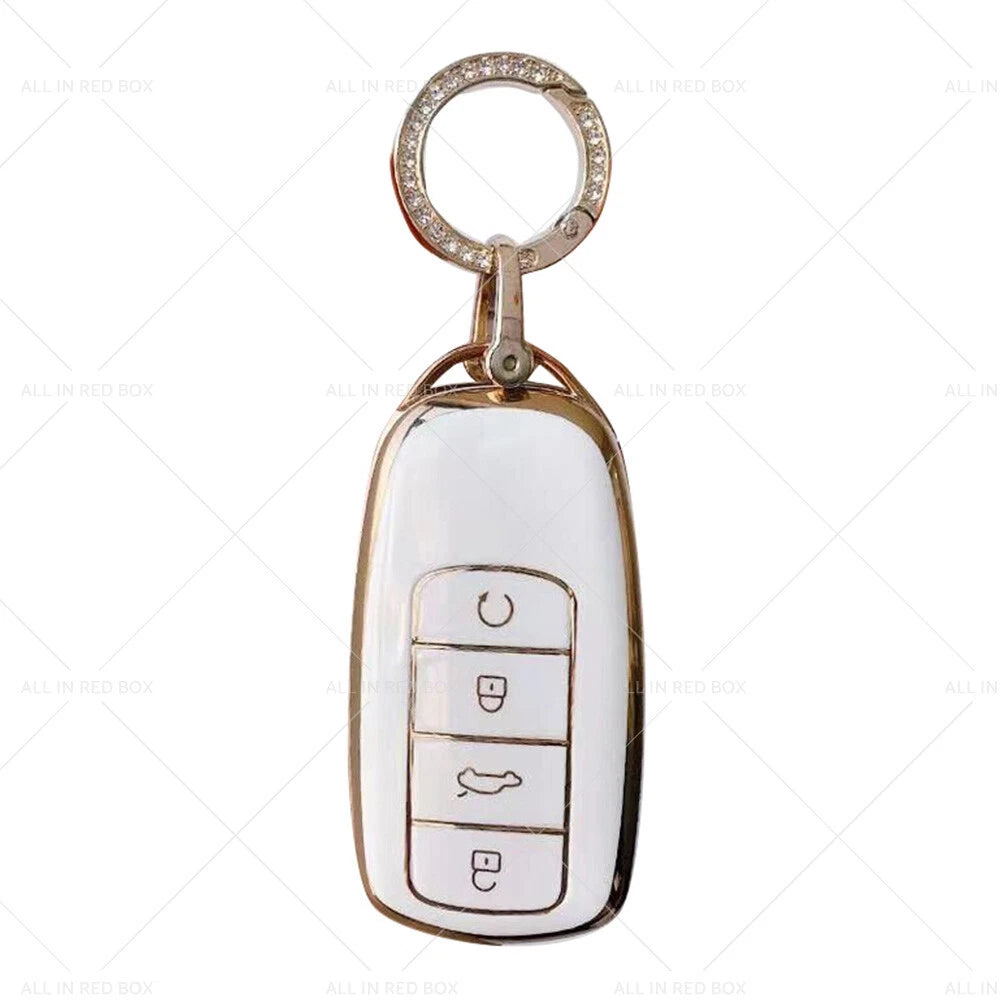 TPU Beige Car Remote Key Fob Case Cover for Chery Omoda 5 (2022-2023)
